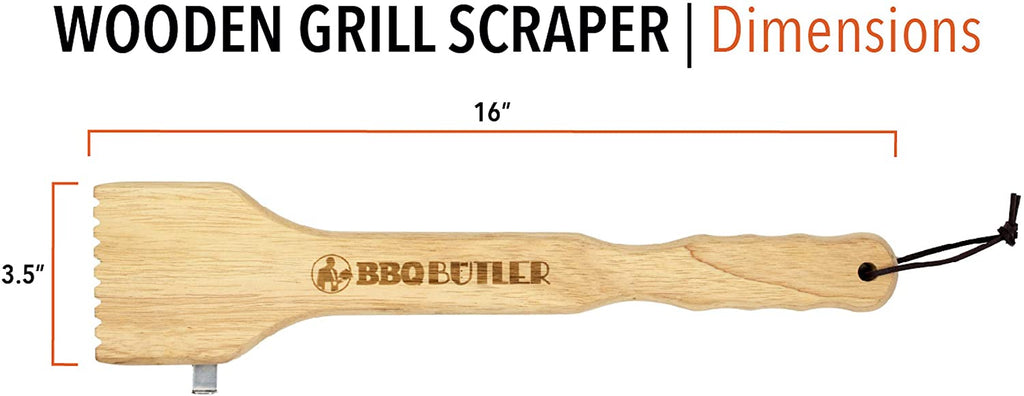 BBQ Butler Wooden BBQ Grill Scraper