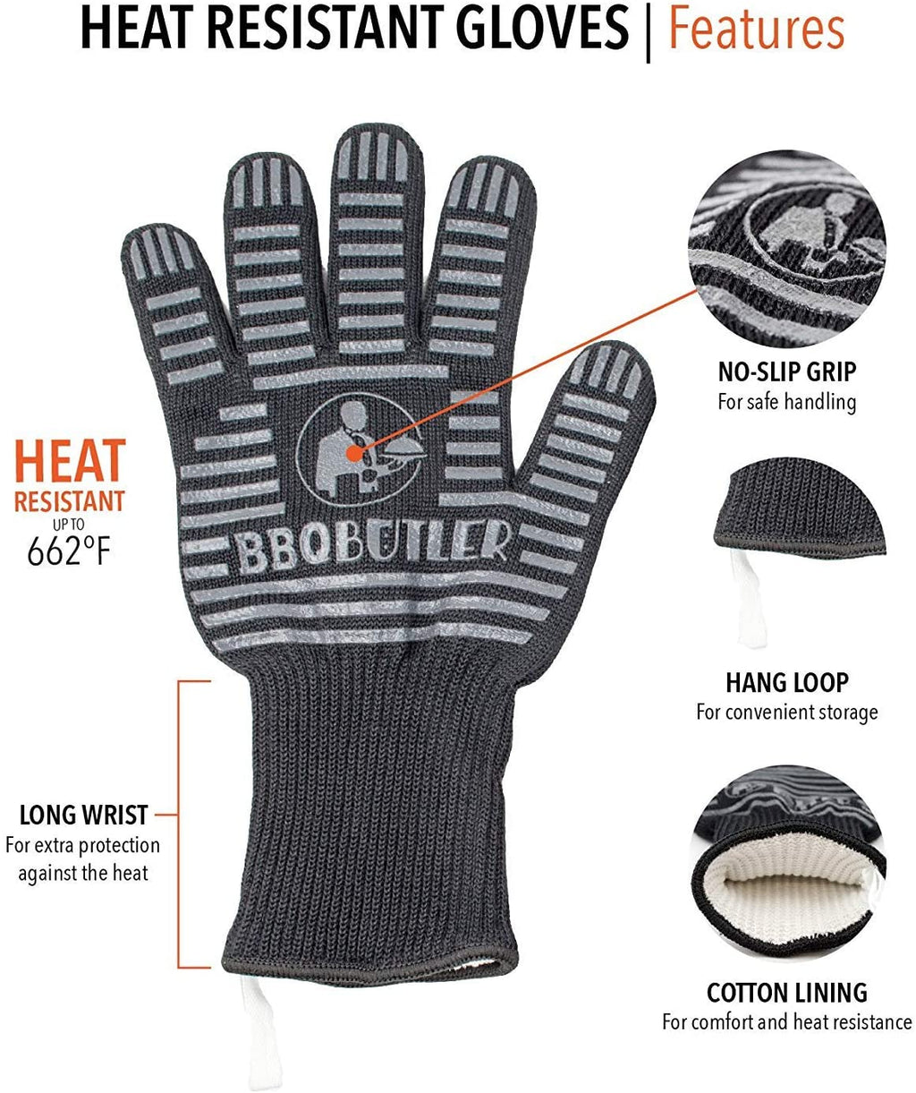 BBQ Butler Heat Resistant Grill Gloves