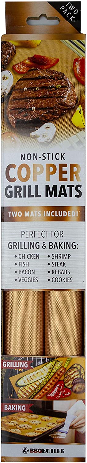 BBQ Butler Copper Grill Mat, Set of 2