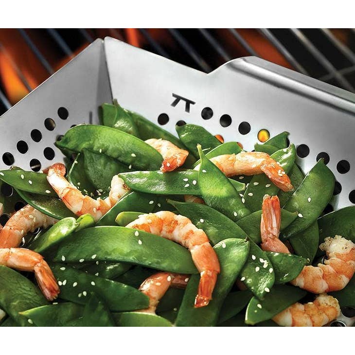 Outset Grill Wok w/ Handles, SS